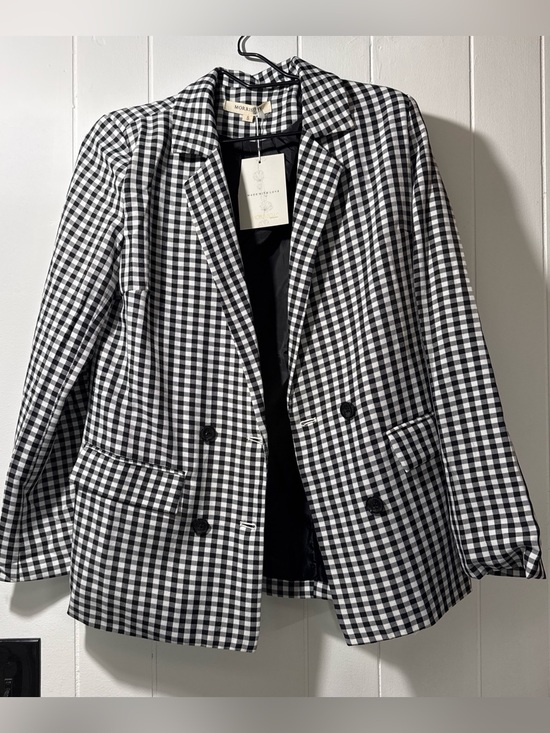 Morrisday The Label Jackets & Blazers - Gingham black and white blazer NWT